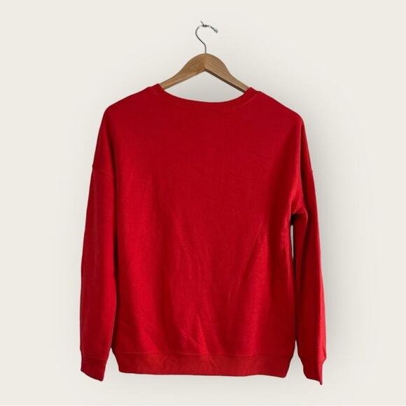 NWT | Chucky | Free Hugs No More Mr. Good Guy Pullover Sweatshirt | Red | Medium - Picture 2 of 7